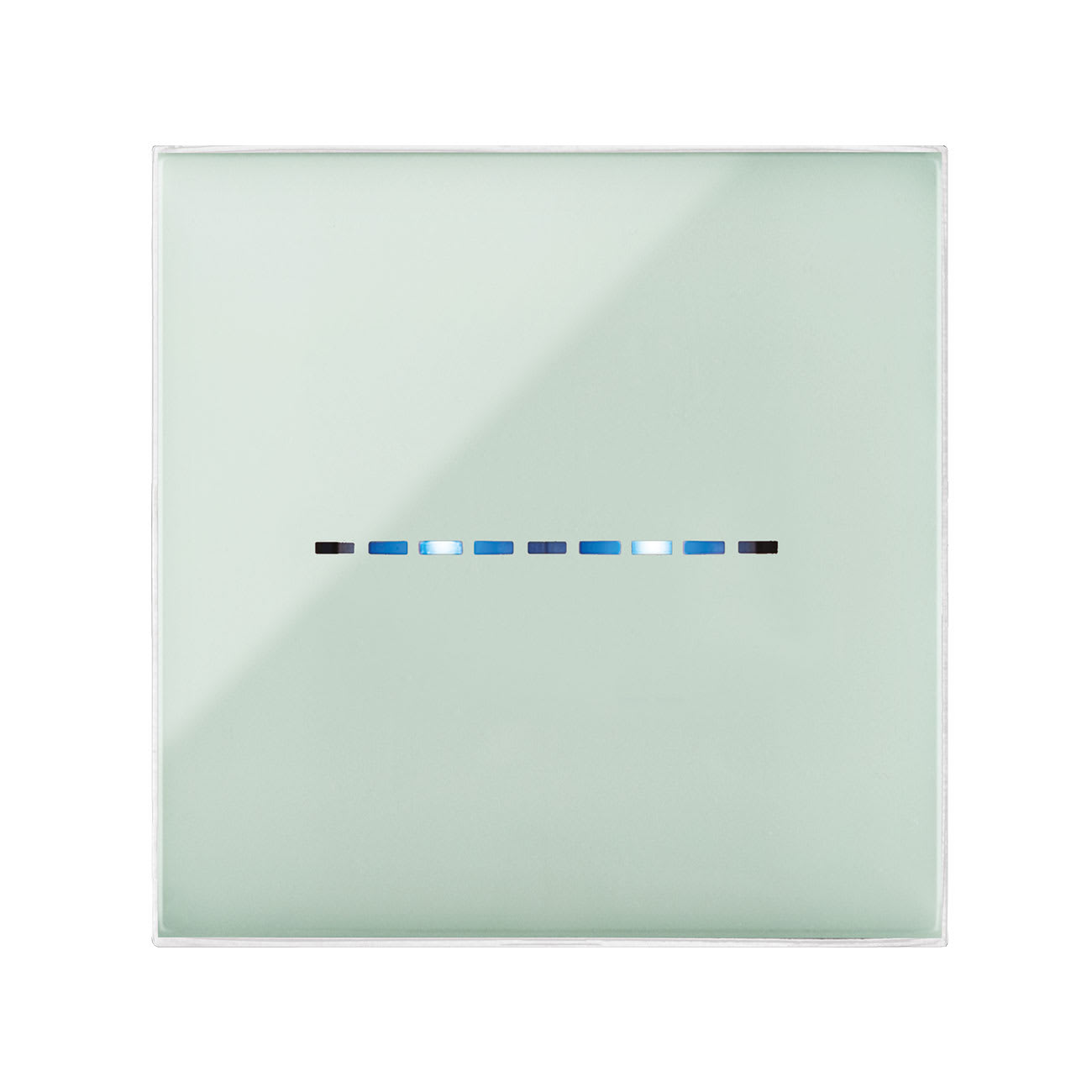 AVE - Placca Youmg Touch. S44 tecnopolimero colore salvia 2 comandi a scomparsa 2 Mod. 44PJTC22SAL