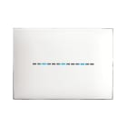 AVE - Placca Youmg Touch. S44 tecnopolimero colore bianco 3 comandi a scomparsa 3 Mod.