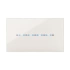 AVE - Placca Youmg Touch. S44 tecnopolimero colore avorio 4 comandi a scomparsa 4 Mod.