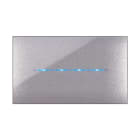 AVE - Placca Youmg Touch. S44 tecnopolimero colore grigio metallizzato 4 comandi a scomparsa 4 Mod.