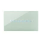 AVE - Placca Youmg Touch. S44 tecnopolimero colore salvia 4 comandi a scomparsa 4 Mod.