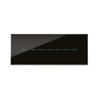 AVE - Placca Youmg Touch. S44 tecnopolimero colore nero assoluto 7 comandi a scomparsa 7 Mod.