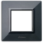 AVE - Placca Zama. S44 colore grigio scuro con cornicetta 2 Mod.