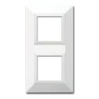 AVE - Placca Zama. S44 colore bianco RAL9010 con cornicetta 4(2+2) Mod.
