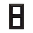 AVE - Placca Zama. S44 colore grafite con cornicetta 4(2+2) Mod.