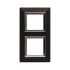 AVE - Placca Zama. S44 colore grigio tekla con cornicetta 4(2+2) Mod.