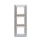 AVE - Placca Zama. S44 colore bianco micalizzato con cornicetta 6(2+2+2) Mod.
