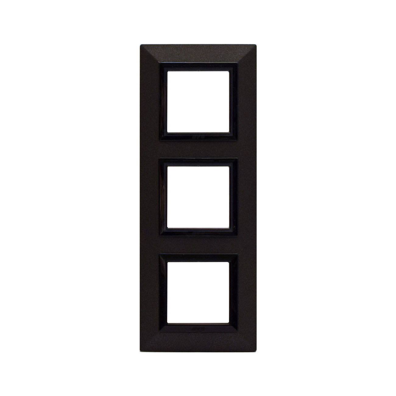 AVE - Placca Zama. S44 colore grafite con cornicetta 6(2+2+2) Mod.