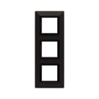 AVE - Placca Zama. S44 colore grafite con cornicetta 6(2+2+2) Mod.