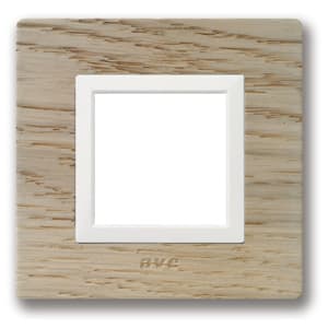 AVE - Placca Vera S44. in legno colore rovere sbiancato con cornicetta 2 Mod.