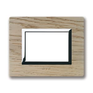 AVE - Placca Vera S44. in legno colore rovere sbiancato  con cornicetta  3 Mod.