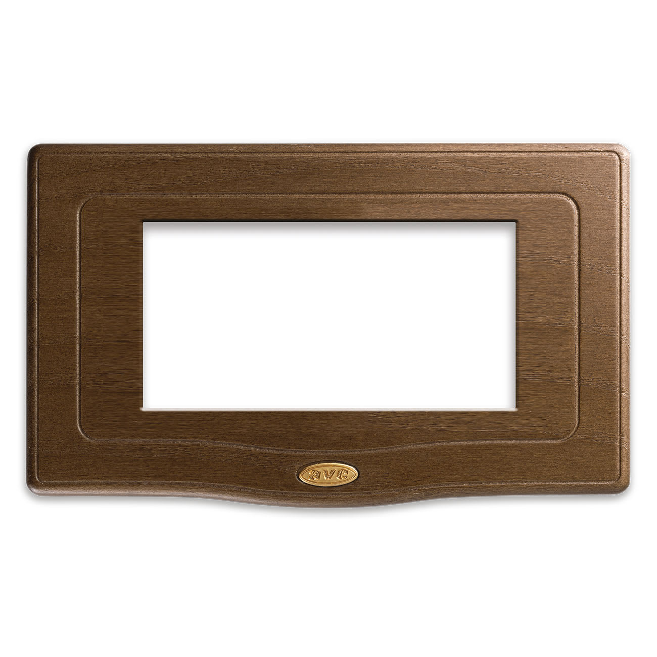 AVE - Placca England Style S44. in legno colore noce 4 moduli
