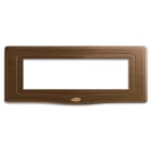 AVE - Placca England Style S44. in legno colore noce 7 moduli
