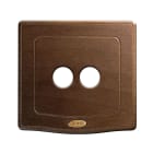 AVE - PLACCA ENGLAND STYLE S44. IN LEGNO COLORE NOCE 98X98 2 COMANDI A LEVETTA 2 MOD.