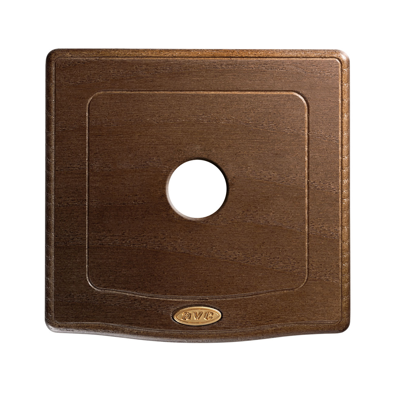 AVE - Placca England Style S44. in legno colore noce  1 comando a levetta  2 Mod.