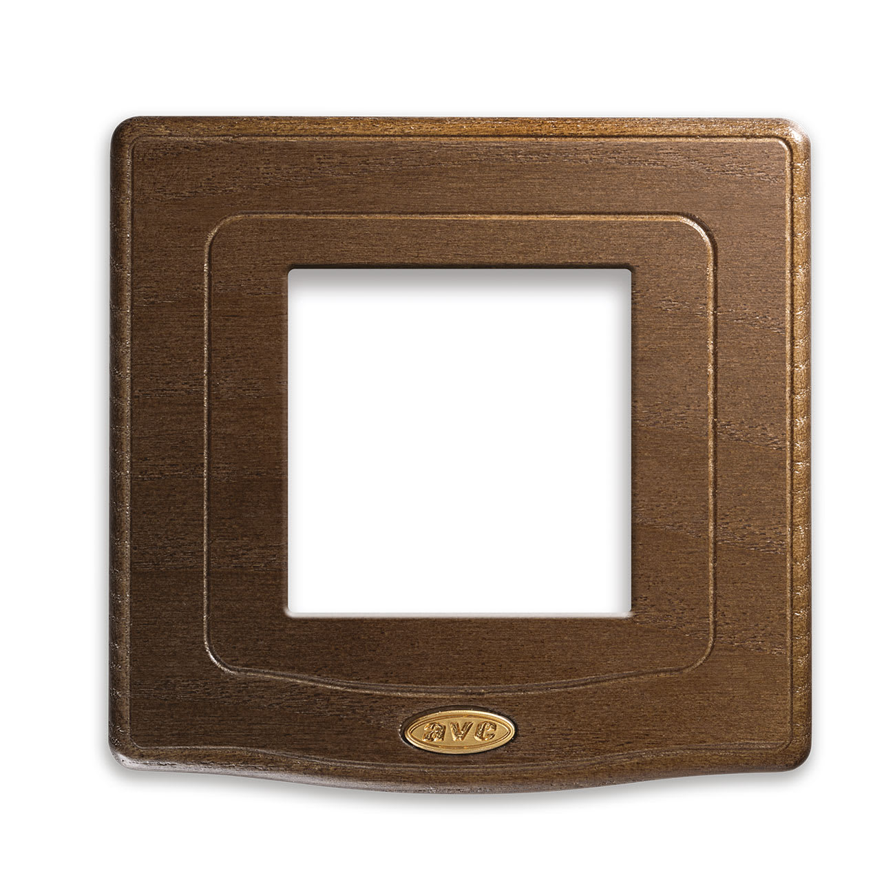 AVE - Placca England Style S44. in legno colore noce  2 Mod.