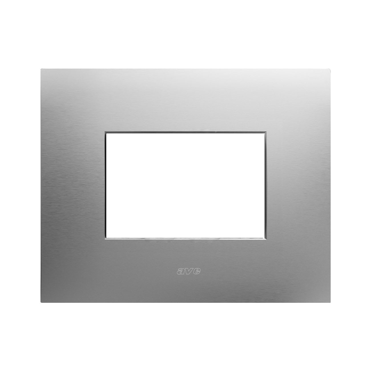 AVE - Placca Smart44 in metallo colore acciaio spazzolato  3 Mod.