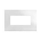 AVE - Placca Smart44 in metallo colore bianco 4 Mod.