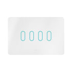 AVE - PLACCA CORIAN PILLS SMART TOUCH. S44 COLORE BIANCO OPACO 4 COMANDI 4 MOD.