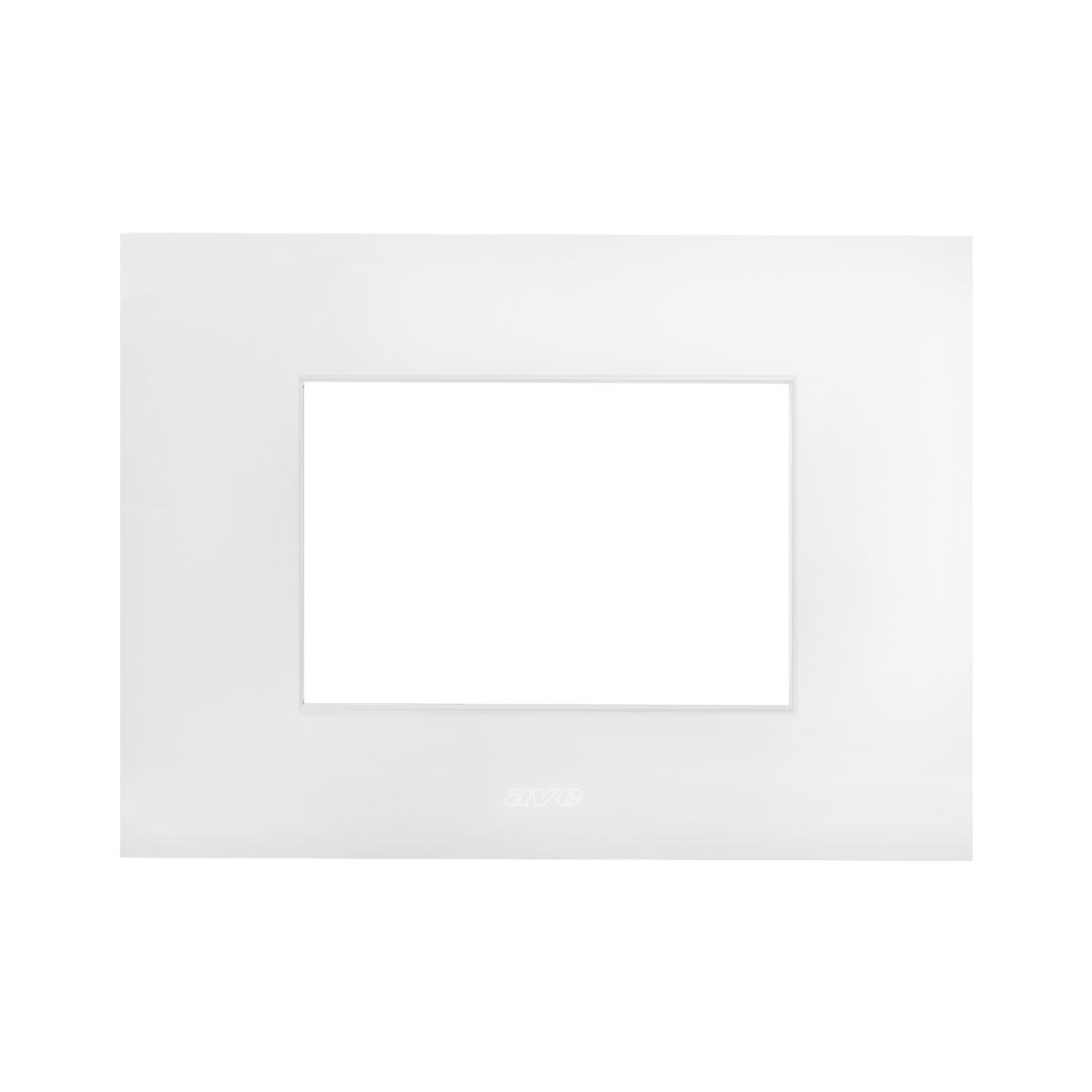 AVE - PLACCA TECNOPOLIMERO SMART EASY S44. COLORE BIANCO WHITEK  FINITURA OPACA  3 MOD.