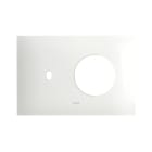 AVE - PLACCA SMART IN METALLO NEW STYLE S44. COLORE BIANCO OPACO 1 PRESA SCHUKO/SCHUKO BIPASSO + 1 COMANDO 4 MOD.