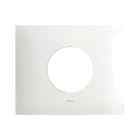 AVE - PLACCA SMART IN METALLO NEW STYLE S44. COLORE BIANCO OPACO 1 PRESA SCHUKO/SCHUKO BIPASSO 3 MOD.