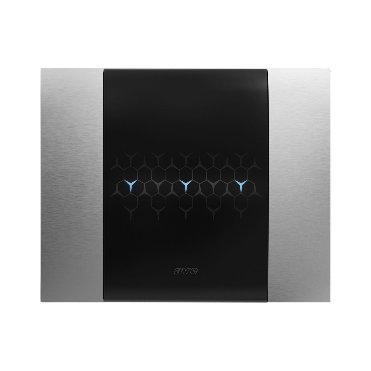 AVE - Placca Smart Touch metallo. fino a 6 comandi. colore acciaio satinato. 3 Mod.