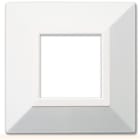 AVE - Placca Tecnzama S44. bianco RAL9010 con cornicetta 2 Mod.
