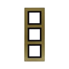 AVE - Placca Vera 44. in vetro colore oro finitura lucida fornita con cornicetta 6(2+2+2) Mod.