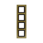 AVE - Placca Vera 44. in vetro colore oro finitura lucida fornita con cornicetta 8(2+2+2+2) Mod.