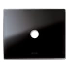 AVE - Placca New Style. S44 in vetro colore nero assoluto 1 comando a levetta 3 Mod.
