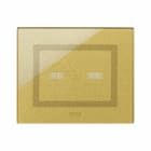 AVE - Placca Touch Vetro. S44 colore oro 2 comandi. 3 Mod.
