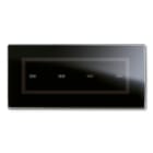 AVE - Placca Touch Vetro. S44 colore nero assoluto 4 comandi. 7 Mod.