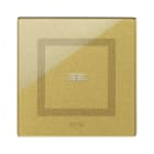 AVE - Placca Touch Vetro. S44 colore oro 1 comandi. 2 Mod.