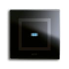 AVE - Placca Touch Vetro. S44 colore nero assoluto 1 comandi. 2 Mod.