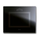 AVE - placca touch vetro s44 nero assoluto neutro 3 moduli 3m