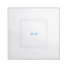 AVE - placca 98x98 vetro bianca touch 1c elegante e moderna per un tocco di stile e funzionalità