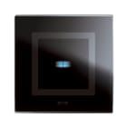 AVE - placca 98x98 vetro nera touch 1com design elegante e funzionalità avanzata per ambienti moderni