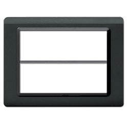 AVE - Placca tecnopolimero. S44 colore grigio scuro  (6+6) Mod.