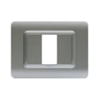 AVE - Placca tecnopolimero. S44 colore argento opaco 1 Mod.