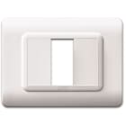 AVE - Placca tecnopolimero. S44 colore bianco 1 Mod.