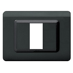 AVE - Placca tecnopolimero. S44 colore grigio scuro  1 Mod.