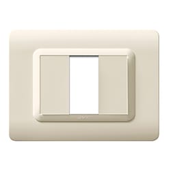 AVE - Placca tecnopolimero. S44 colore sabbia  1 Mod.