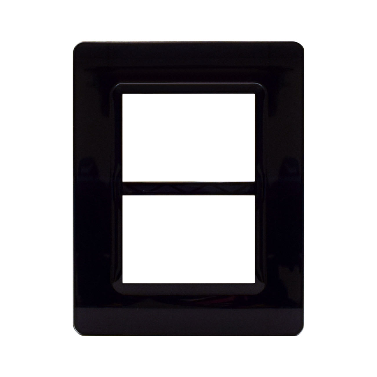 AVE - Placca tecnopolimero. S44 colore grigio scuro lucido (colore life touch) 6 (3+3) Mod.