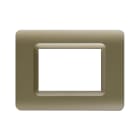 AVE - Placca tecnopolimero. S44 colore champagne opaco 3 Mod.