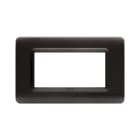 AVE - Placca tecnopolimero. S44 colore grigio scuro 4 Mod. 44PY04GSM