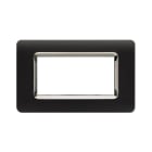 AVE - Placca tecnopolimero. S44 colore grigio Tekla. cornice 4 Mod. 44PY04GTKC