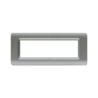 AVE - Placca tecnopolimero. S44 colore argento opaco 7 Mod.