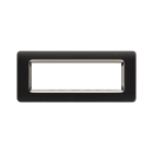 AVE - Placca tecnopolimero. S44 colore grigio Tekla. cornice 7 Mod.