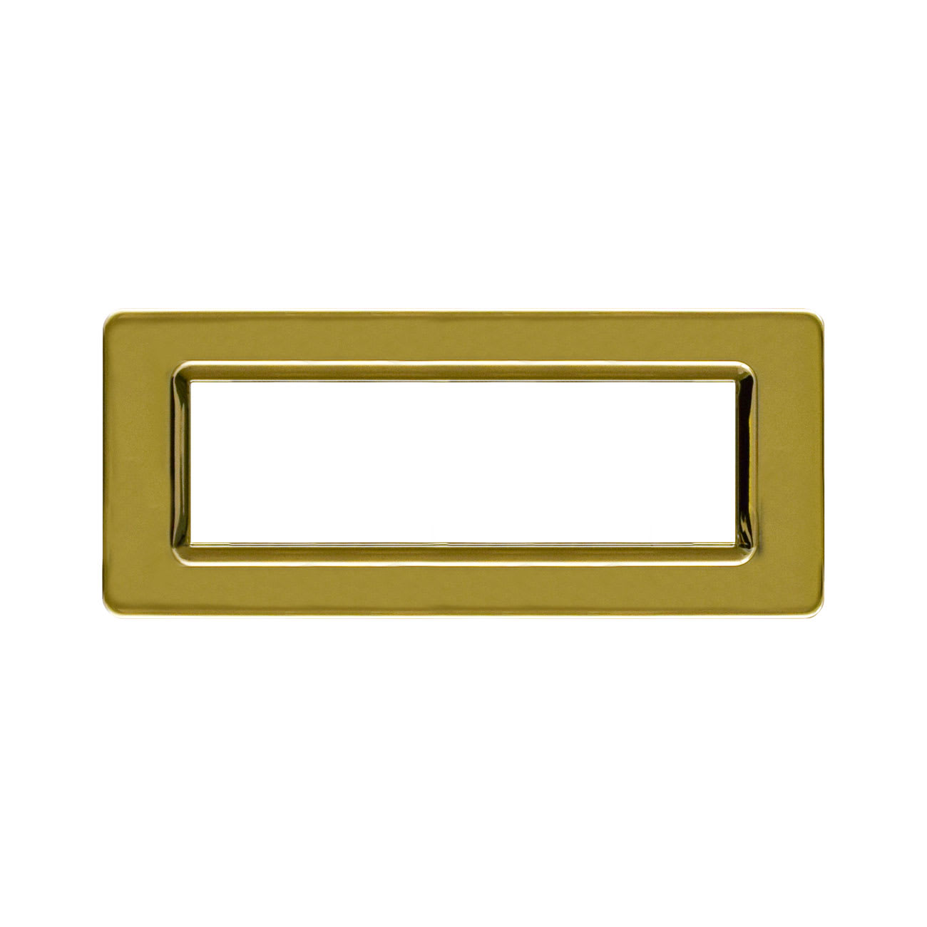 AVE - Placca tecnopolimero. S44 colore ottone lucido  7 Mod.